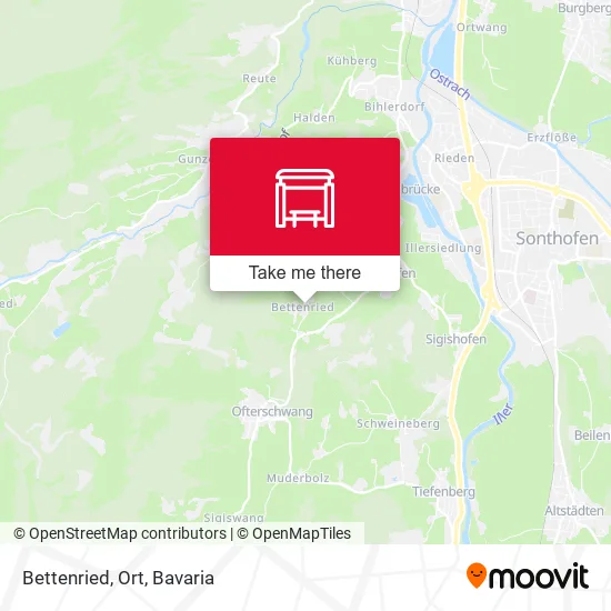 Карта Bettenried, Ort