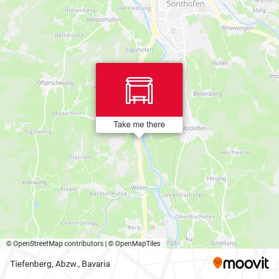Карта Tiefenberg, Abzw.