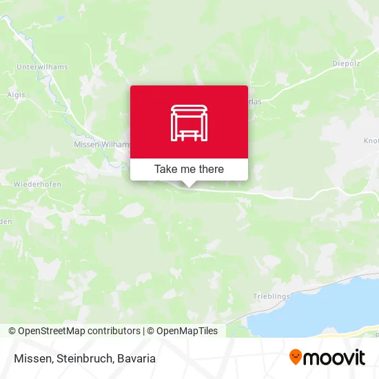Карта Missen, Steinbruch