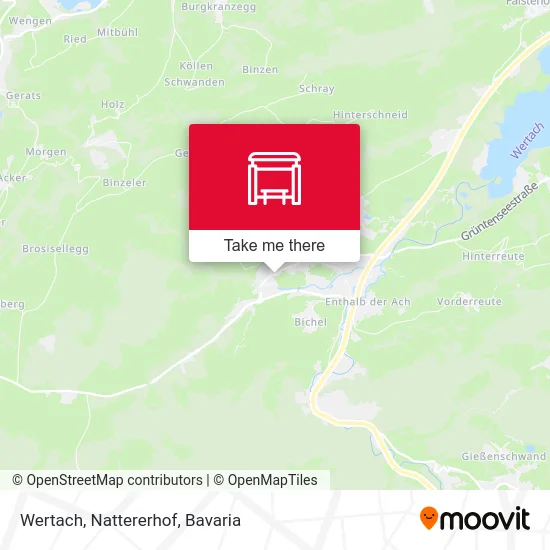Карта Wertach, Nattererhof