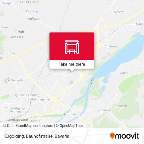 Карта Ergolding, Bauhofstraße