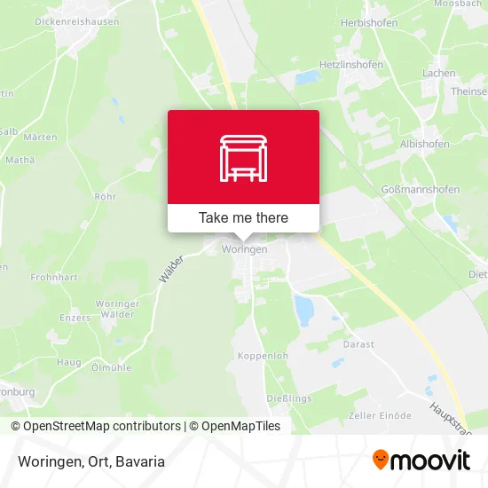 Карта Woringen, Ort