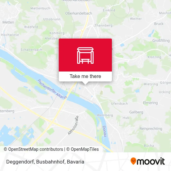 Deggendorf, Busbahnhof map