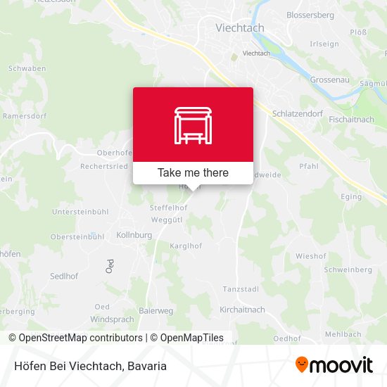 Höfen Bei Viechtach map
