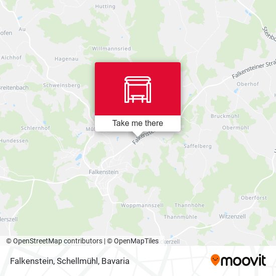Falkenstein, Schellmühl map