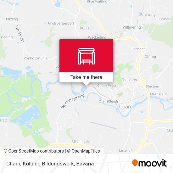 Cham, Kolping Bildungswerk map