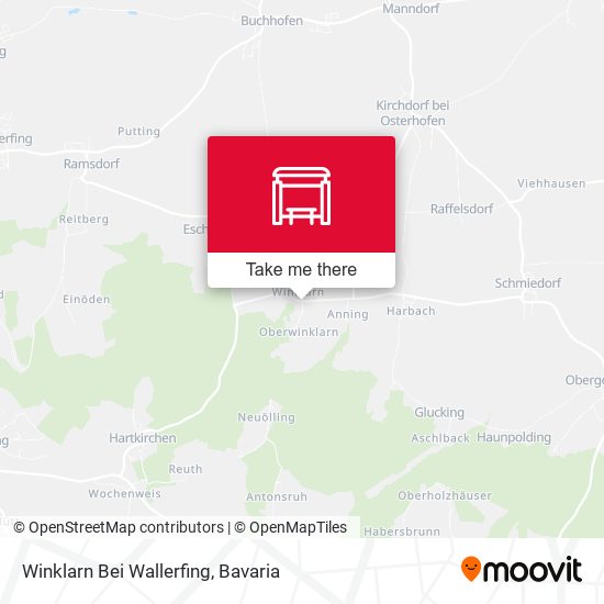 Winklarn Bei Wallerfing map