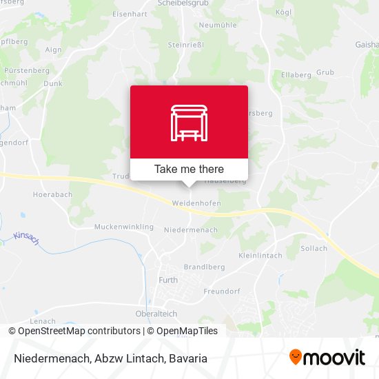 Niedermenach, Abzw Lintach map