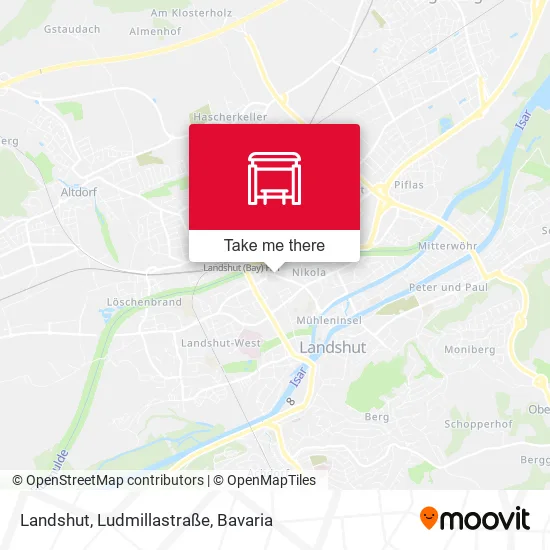 Карта Landshut, Ludmillastraße