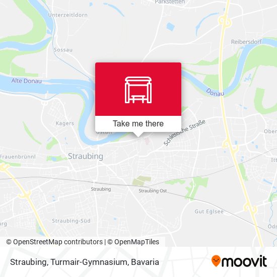 Straubing, Turmair-Gymnasium map