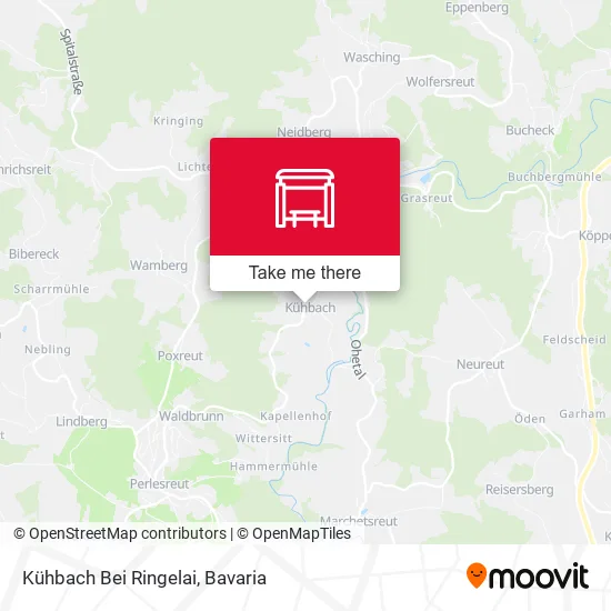 Карта Kühbach Bei Ringelai