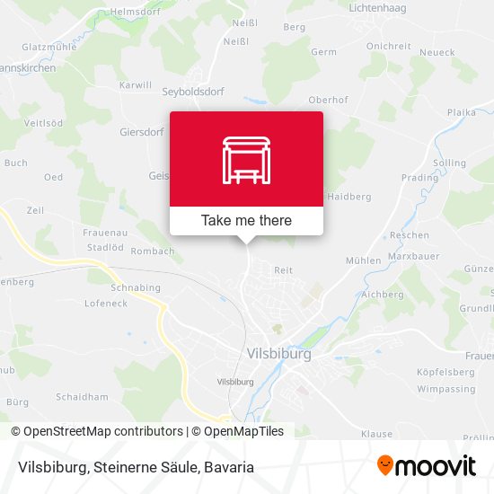 Vilsbiburg, Steinerne Säule map