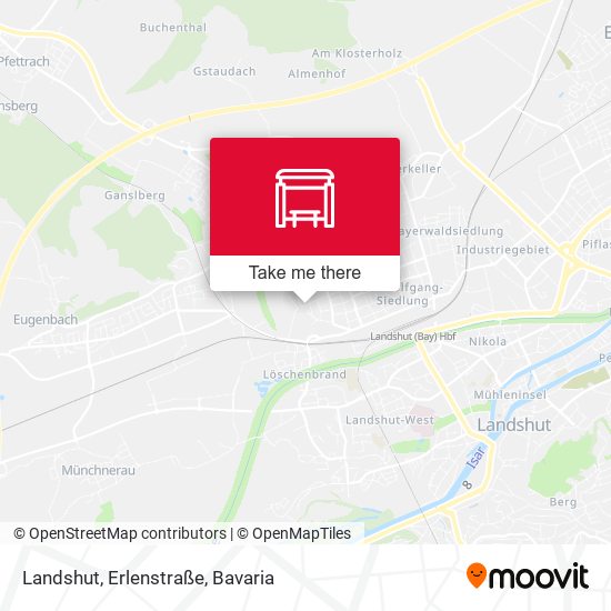 Landshut, Erlenstraße map