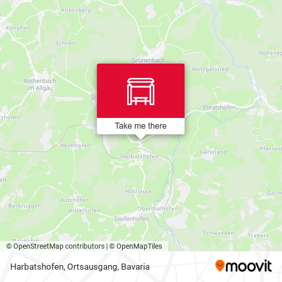 Harbatshofen, Ortsausgang map