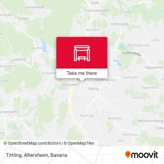 Карта Tittling, Altersheim