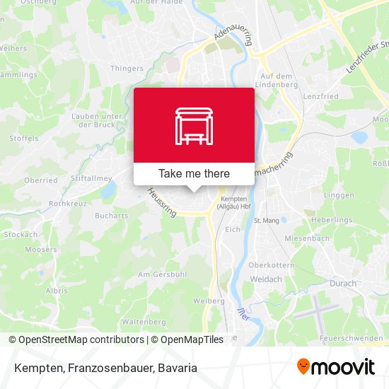 Kempten, Franzosenbauer map