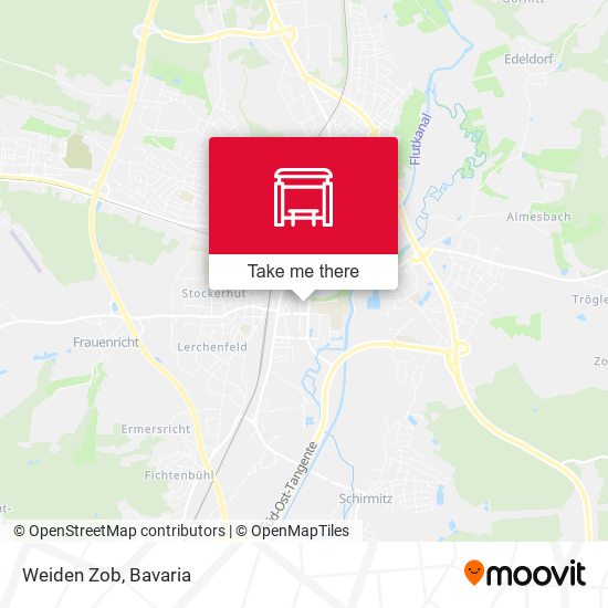 Карта Weiden Zob
