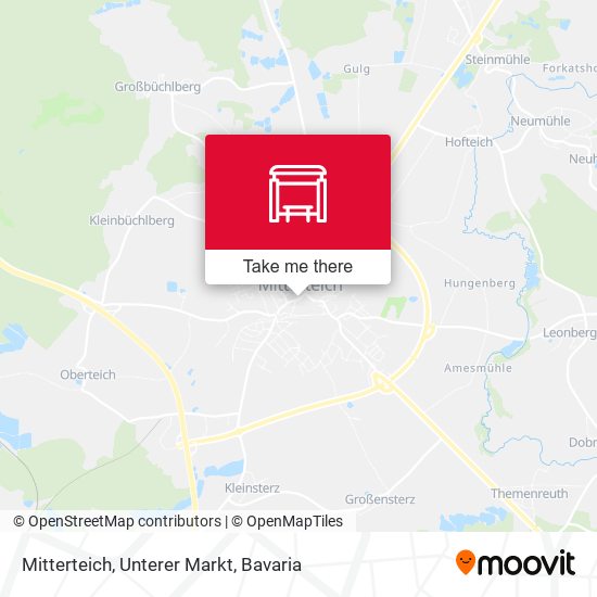 Mitterteich, Unterer Markt map