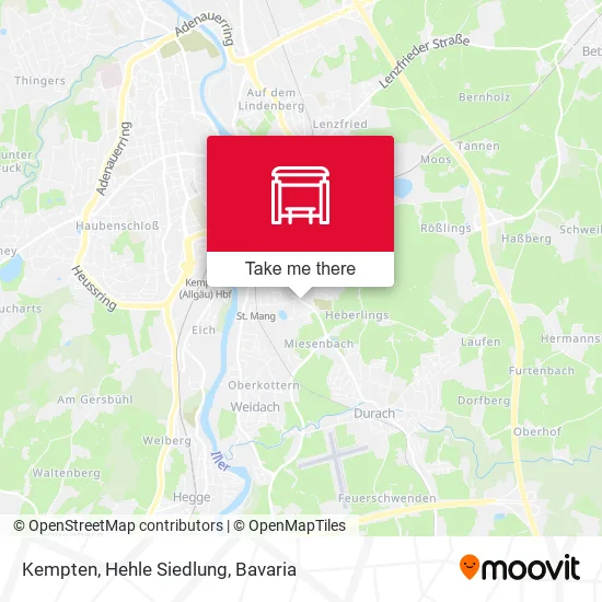 Карта Kempten, Hehle Siedlung