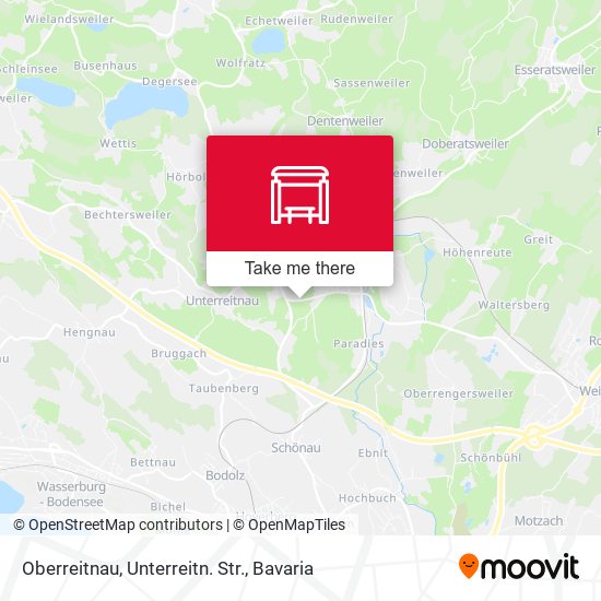 Oberreitnau, Unterreitn. Str. map