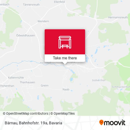Bärnau, Bahnhofstr. 19a map