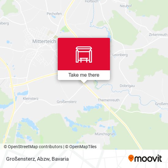 Карта Großensterz, Abzw