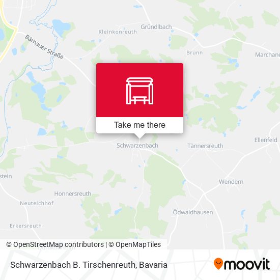 Schwarzenbach B. Tirschenreuth map