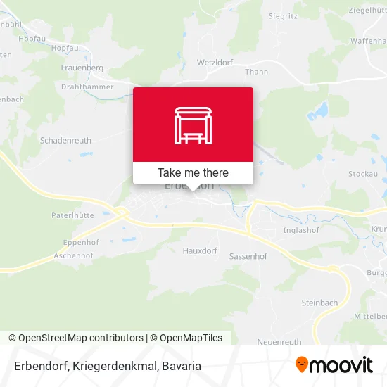 Карта Erbendorf, Kriegerdenkmal