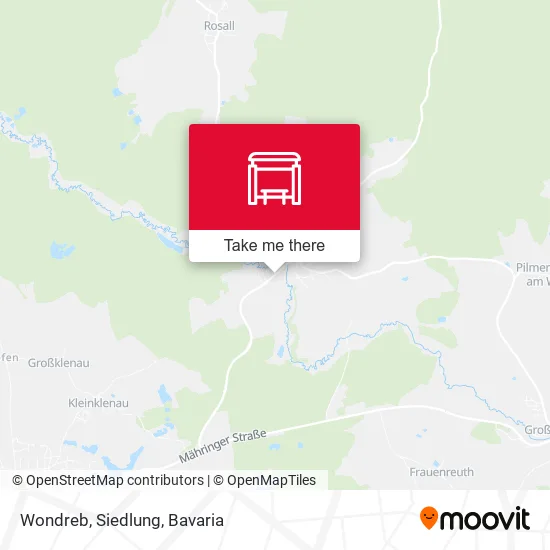 Карта Wondreb, Siedlung