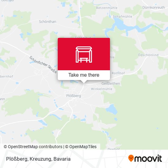 Plößberg, Kreuzung map