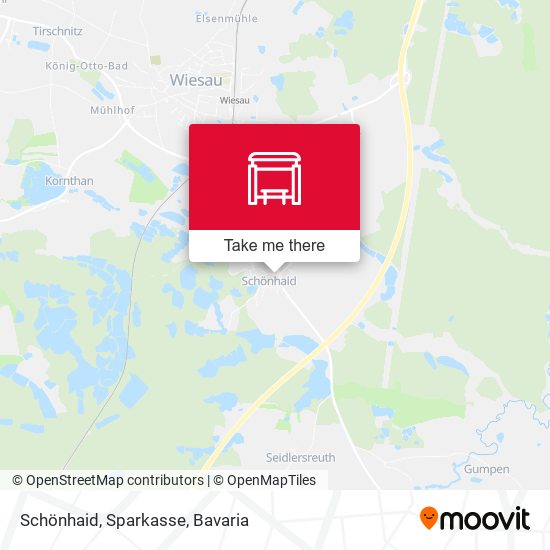 Schönhaid, Sparkasse map