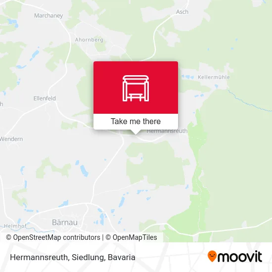 Карта Hermannsreuth, Siedlung