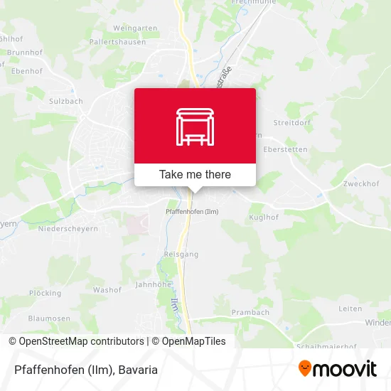 Карта Pfaffenhofen (Ilm)