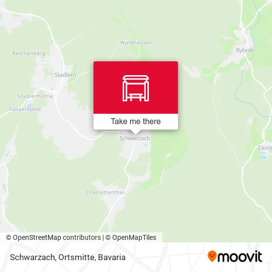Карта Schwarzach, Ortsmitte