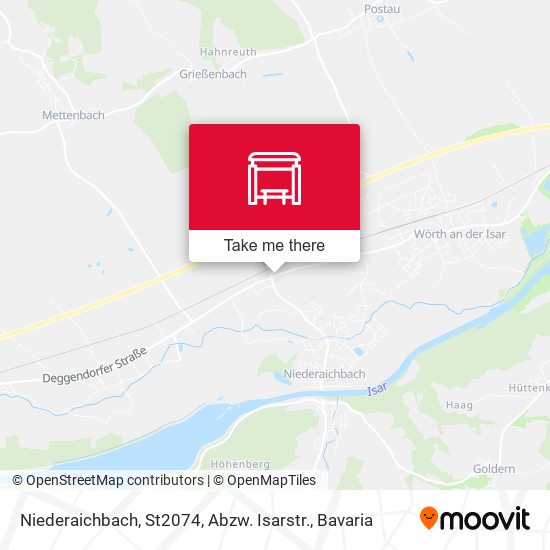 Niederaichbach, St2074, Abzw. Isarstr. map