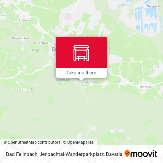 Карта Bad Feilnbach, Jenbachtal-Wanderparkplatz