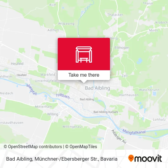 Карта Bad Aibling, Münchner- / Ebersberger Str.