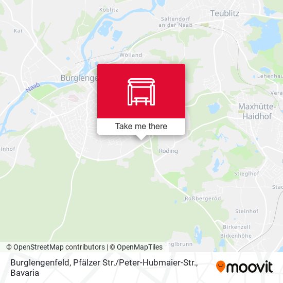 Карта Burglengenfeld, Pfälzer Str. / Peter-Hubmaier-Str.