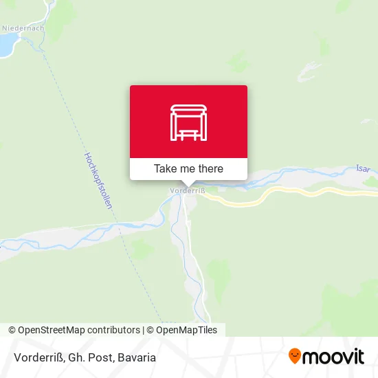 Карта Vorderriß, Gh. Post