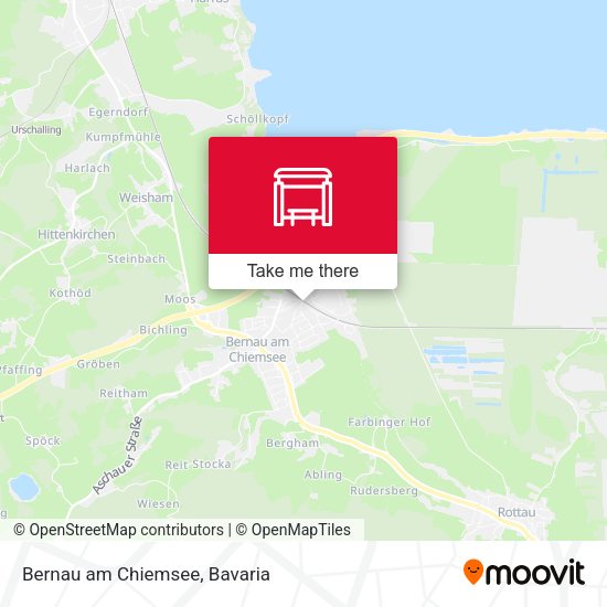 Bernau am Chiemsee map