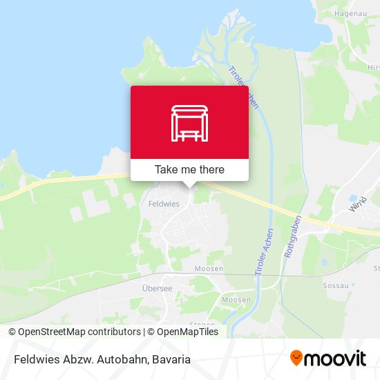 Feldwies Abzw. Autobahn map