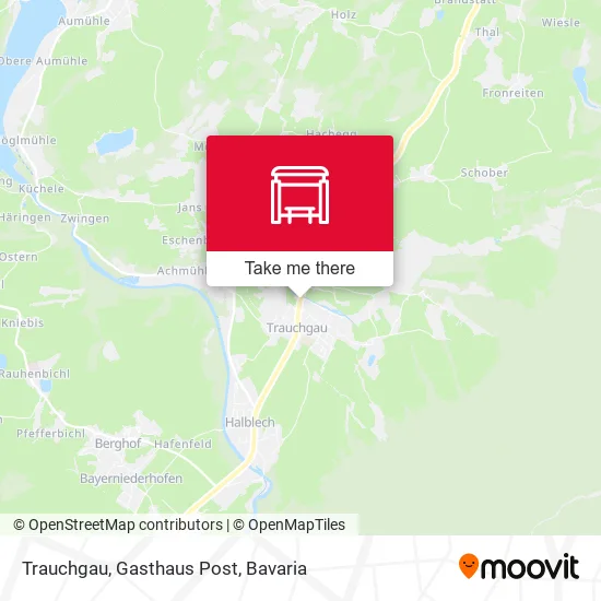 Карта Trauchgau, Gasthaus Post