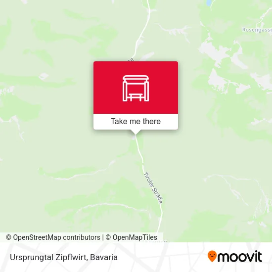Карта Ursprungtal Zipflwirt