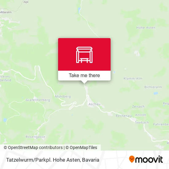 Карта Tatzelwurm/Parkpl. Hohe Asten