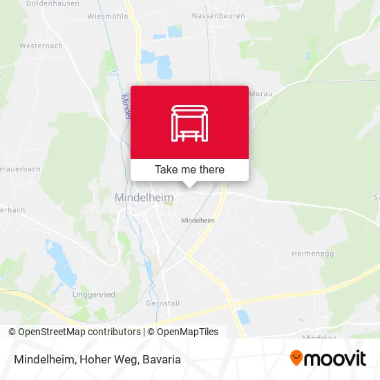 Карта Mindelheim, Hoher Weg