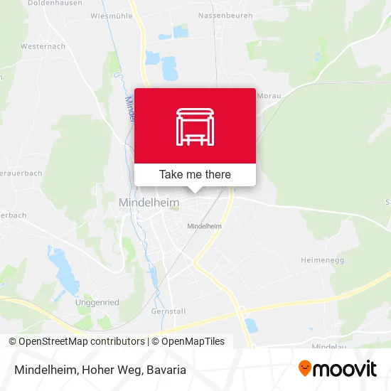 Карта Mindelheim, Hoher Weg