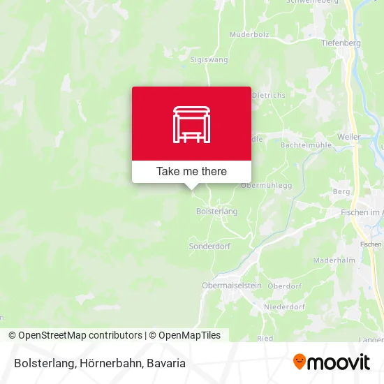 Карта Bolsterlang, Hörnerbahn