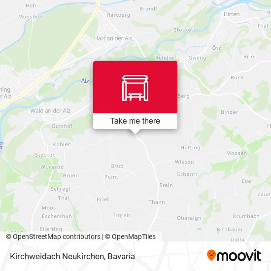 Карта Kirchweidach Neukirchen