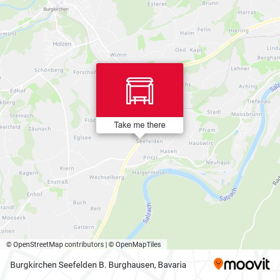 Burgkirchen Seefelden B. Burghausen map