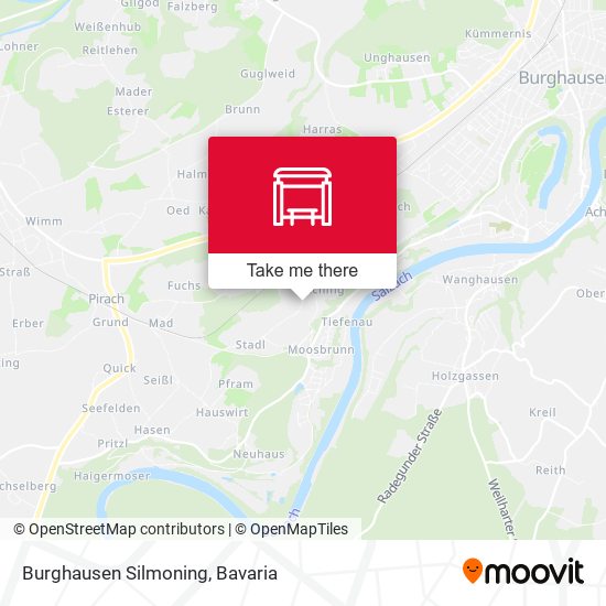 Карта Burghausen Silmoning